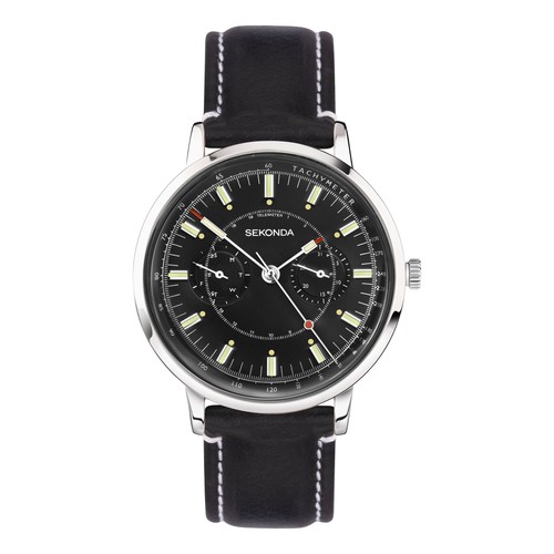 Sekonda herren schwarzes - sekonda,