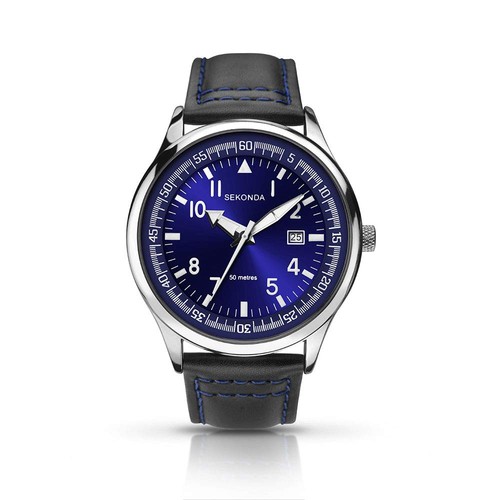 Sekonda herrenuhr blaues - herrenuhr,