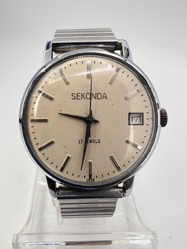 Vintage sekonda handaufzug - vintage, sekonda,