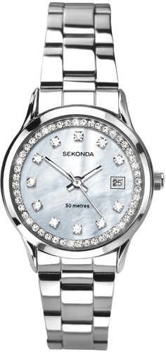 Sekonda damenuhr mit weißem - damenuhr,