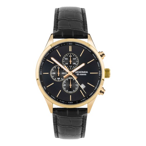 Sekonda herren schwarzes - herren,